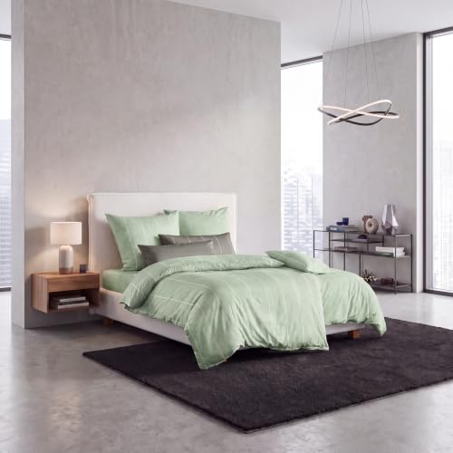 Esprit Bettwäsche 155x220 Baumwolle 100% Renforcé Grün Überlänge – Ansicht 2
