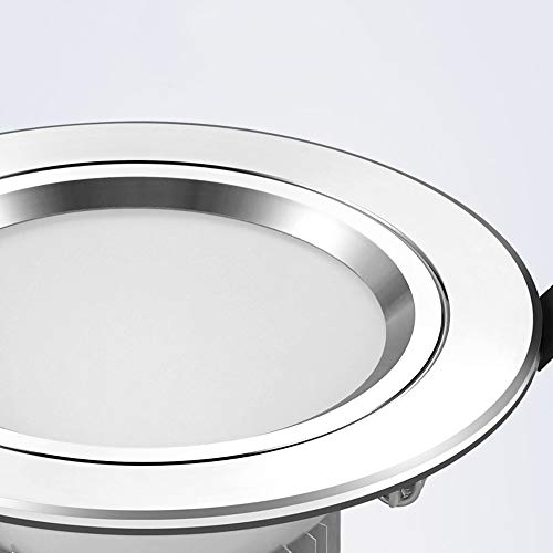 Focos empotrables LED para decoración de dormitorios con lámparas de techo 3000K 8