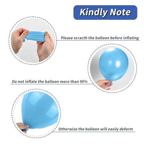 Image of Red Blue White Balloon Set,12 Inchs Red White Blue Balloons, Blue and Red Party Balloons for Boys Kids Birthday Shower Graduation Party Decorations