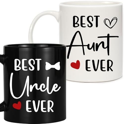Breezy Valley Best Aunt and Uncle Ever Coffee Mug Set,