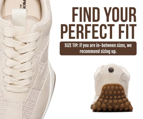 Image of Project Cloud Trendy Fashion Sneakers for Women 2026 - Memory Foam and Non-Slip Comfortable Casual Ladies Shoes for Womens Fashion Sneakers - Lightweight Lace-up Shoes (Lecco)