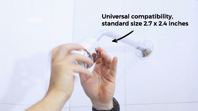 COLSEN Shower Filter Replacement – Universal Bath Water softener for tub 15 stage filtration system handheld purifier for hard water, removes fluoride vitamin c improves nails & hair (1Pack)