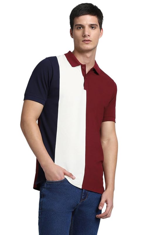 Image of Dennis Lingo Men's Cotton Polo Neck Tshirt, Regular Fit Half Sleeve