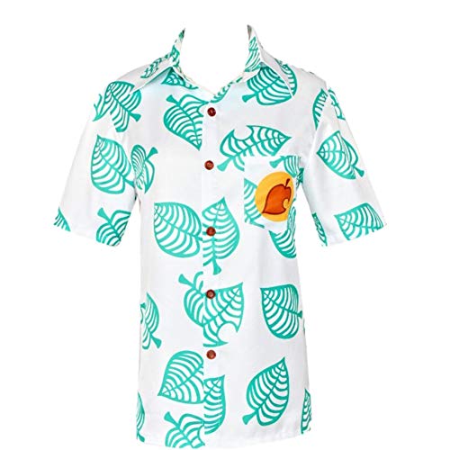 Fanstyle Animal Crossing Tom Shirt Costume de Cosplay à Manches Courtes boutonné pour Adulte