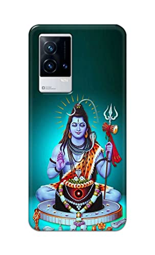 Image of Printed Hard Back Cover Case for Vivo IQOO 9 5G Back Cover (Lord Shiva) -1803