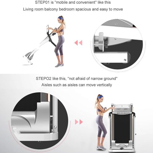 Image of Folding Treadmills Treadmill, Foldable Steel Frame Walking Treadmill Adjustable Incline Fitness Exercise Runninghines for Home Gym, Space Saving