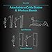 Vulken Tricep Rope Cable Attachment. 24 Inch & 17 Inch Two Lengths Built in One Pull Down Rope. Triceps Extension Straps Gym Equipment. Home Workout Handles for Resistance Bands.