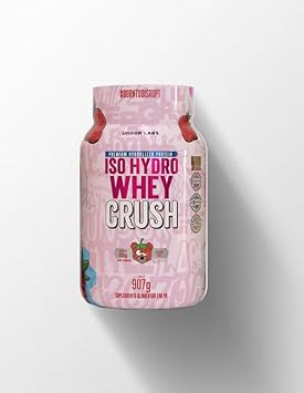 Iso Hydro Whey Crush 907g - Sabor Strawbear (Morango) - Under Labz