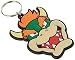 Nintendo Super Mario - Bowser, Schlüsselanhänger aus Gummi, 4.5 x 6 cm