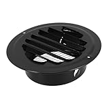 Holibanna Hotte D'échappement En Acier Inoxydable Couvercle De Tuyau D'aération Petit Évent Bouchon D'aération En Acier Inoxydable Évent En Forme De Nez Arrondi Sortie D'aération Black