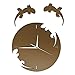 Produktbild Moderne Mute DIY rahmenlose große Wanduhr/3D Spiegel Aufkleber/DIY Acryl Wanduhr/Home Office Schuldekorationen Geschenk, E