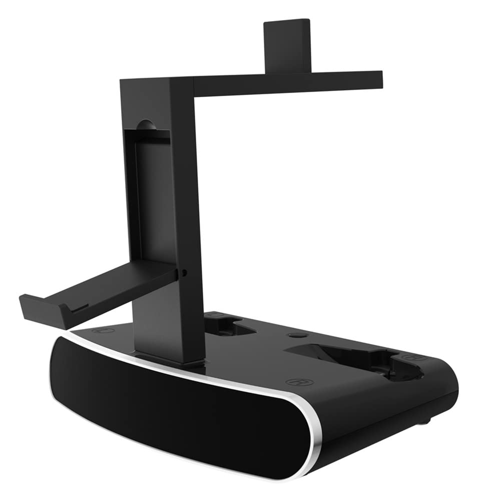 P5VR2 Controller Ladestation VR2 Headset Ständer, VR2 Handgriff Ladestation Kompatibel für PSVR2 Move Showcase VR Headsets Zubehör