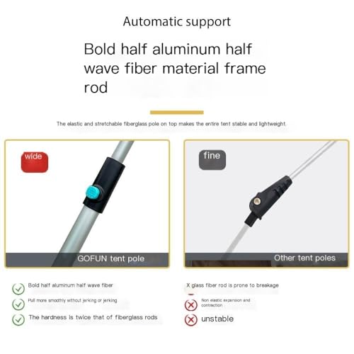 Carpa automática rápida para 1 persona, resistente y impermeable miniatura 6