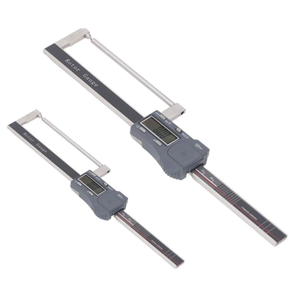 Medidor digital de rotor de freno de 0 a 80 mm con pantalla electrónica, calibrador Vernier de acero inoxidable para medir el desgaste de las pastillas de freno y el disco, IP54 impermeable