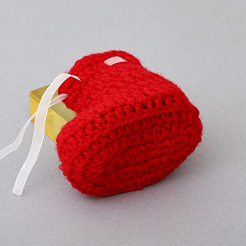 Thrill Knit Crochet Baby Booties Newborn Socks Handmade Shoes Deep (Red & Yellow 0-3 Months) Pack Of 2 | Combo, 2 Toddler #TOP4