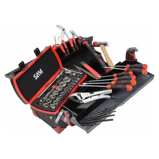 SAM OUTILLAGE - Caisse A Outils Bi-Matiere 5 Cases - Pack 1Er Equipement