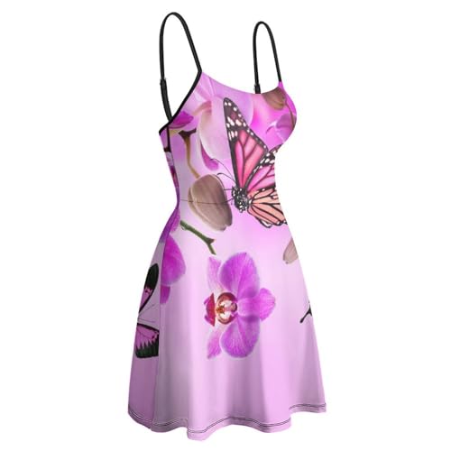 Robe d'été papillons violets chic pour vos soirées plage et vacances - 4