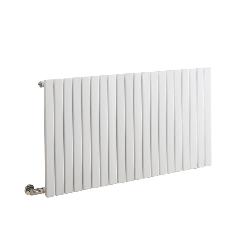 Milano White 1200W Horizontal Single Flat Panel Electric Radiator 635X1180