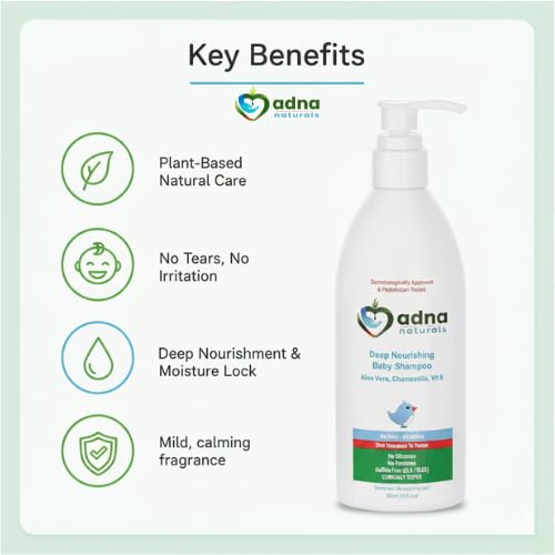 Image of Deep Nourishing Baby Shampoo | No Tears | Plant Care with Aloe Vera, Chamomilla, Hibiscus, Olive Oil | Vitamin E | 200ml | Dermatologist Approved | Pediatrician Tested I Zero Tolerance to Toxins