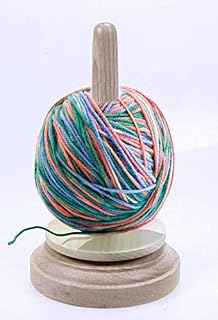 Wood Yarn Holder - with Twirling Mechanism