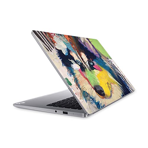Couverture vinyle husky Michel Keck une finition d'art sur Mi Notebook 14