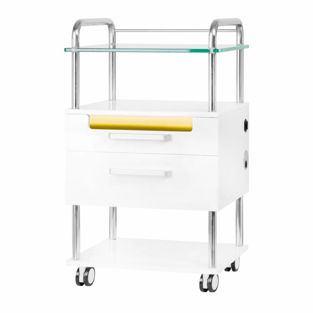 Carrello Podologico per Sterilizzare Strumenti Chirurgici con 2 Cassetti