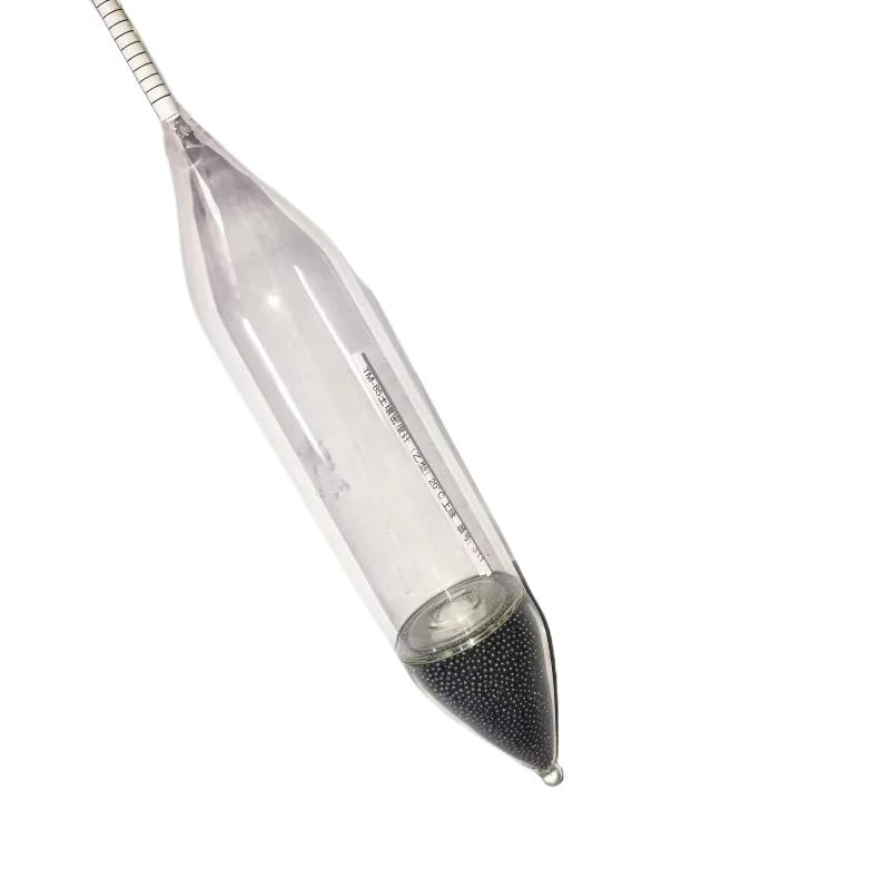 Soil Density Hydrometer 0.995-1.030 TM-85 B-Type Soil Densitometer Glass Float Gauge Densitometer Analyzer Wooden Packed