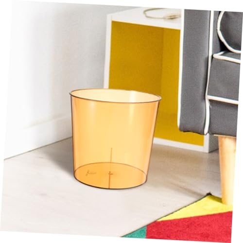 Caneca de basura transparente liviana para oficina y hogar miniatura 4