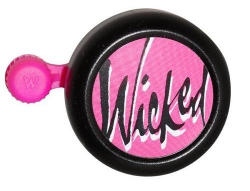 WICKED KIDDIES BIKE BELL KIDS CYCLE BIKE QUALITY RINGING BELL PINK & PURPLE TOP PINK RING BUTTON