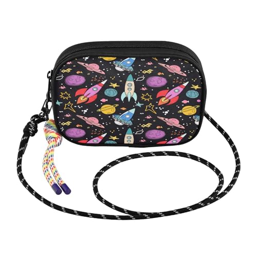 Women's Colorful Rockets Crossbody Bag,Cell Phone Purse Handbag with Adjustable Strap for Everyday Use, Travel, Shopping2