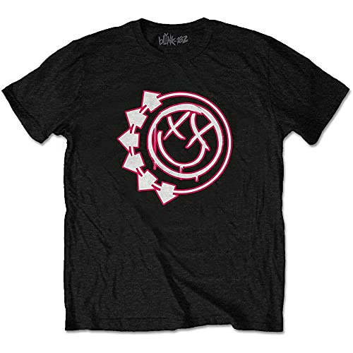 Blink 182 'Six Arrow Smile' (Black) Kids T-Shirt (7-8 Years)