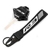MOWOK Fit For YAMAHA R3 YZF-R3 YZFR3 r3 key cover & keychain