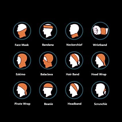 Amocane Neck Gaiter Face Mask Reusable, Bandana Head Wrap, Uv Motorcycle Ski Scarf For Women Men #TOP2