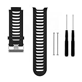 MOTONG Garmin Forerunner 910XT Replacement Band - MOTONG Silicone Strap Replacement Band For Garmin Forerunner 910XT (Silicone Black)