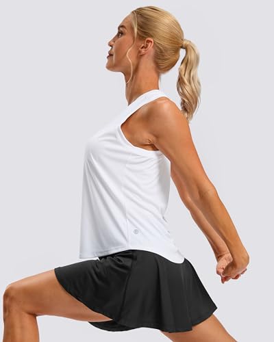 G Gradual Women's Workout Tank Tops Racerback Athletic Yoga Tops Loose Fit Sleeveless Running Gym Sports Shirts for Women3