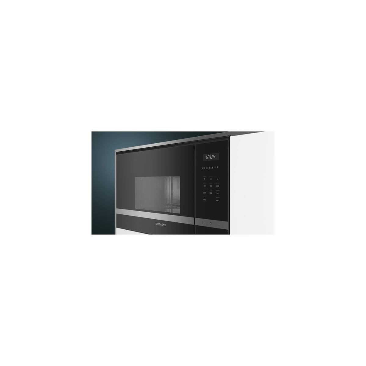 Siemens BF525LMS0 Mikrowelle Einbau 59.4 cm Edelstahl Elektronikuhr