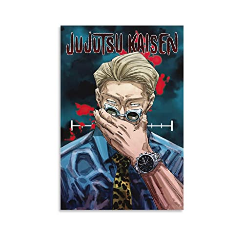 Jujutsu Kaisen Poster Nanami Kento Leinwand Gemälde Wandkunst Bild Heimdekoration Druck für Schlafzimmer Wohnzimmer Wohnheim Arbeitszimmer Bar Büro 30 x 45 cm Cover