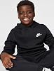 Sudadera con capucha de forro polar para niños Nike Sportswear Club 4