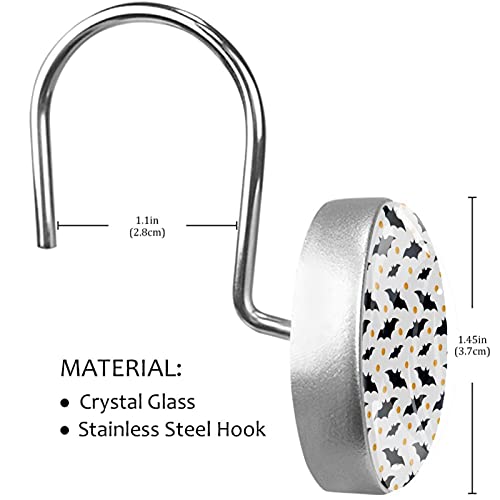 Crochets rideau de douche anti-rouille pour une fixation stable