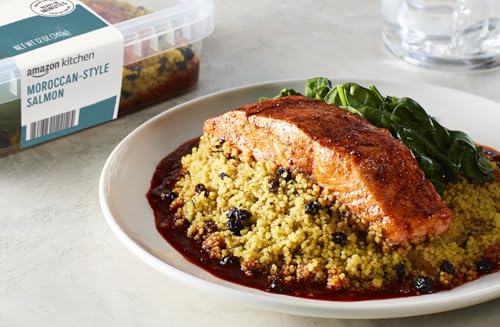 Amazon Kitchen, Moroccan Style Salmon, Single Serve Meal, 12 oz