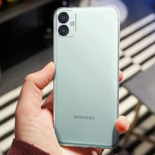Image of Fashionury Crystal Clear Case for Samsung Galaxy M04 | Yellowing Resistance | Transparent TPU Silicone | Raised Camera Lips | Slim Transparent Cover