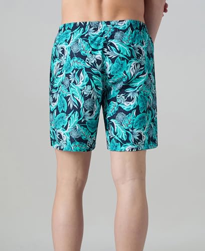 Image of Speedo Men's 4 Way Flex Essential Printed Watershorts with Side Pockets | Water Repellent | Internal Drawcord | Wide Waistband Swimming Trunks