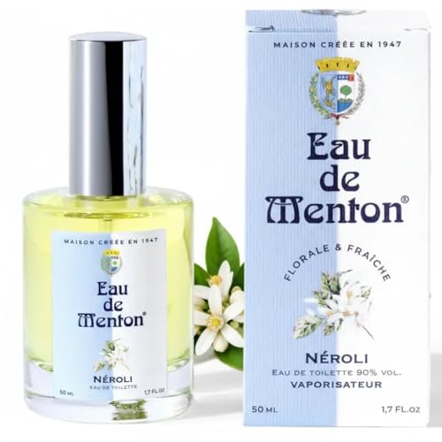 Eau de Menton - Neroli (Fleur d'Oranger) - Eau de Toilette Femme, Artisan Parfumeur en Côte d'Azur (50ml (lot de 1))