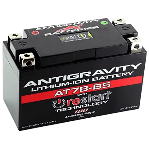 Antigravity Batteries© AT7B-BS RS Lithium Ion Battery w/BMS and Re-Start Technology Cover