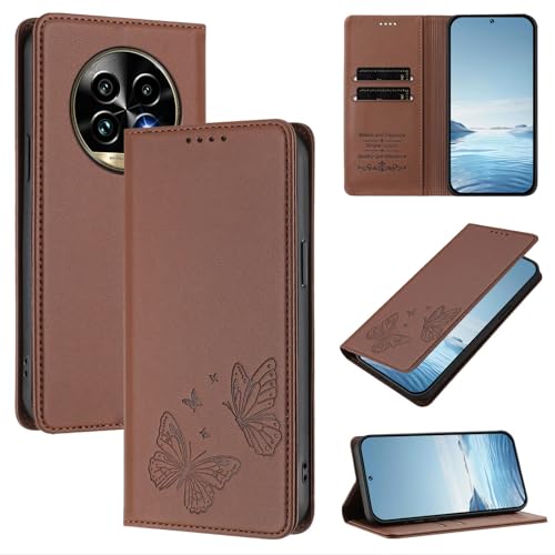 �X�}�z�P�[�X �Ή��@�� for Realme 13 Pro / 13 Pro Plus,�Ή��@�� for Realme 14 Pro Lite�yRFID�u���b�N�z�y�J�[�h�z���_�[�t�����z �}�O�l�b�g�J�� �X�^���h�@�\�t���zGreen