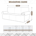 Ruaozz Stretch Sofa Cover 1 Piece Couch Covers for 3 Cushion Couch Non Slip Universal Sofa Slipcover Washable Soft Jacquard Furniture Protector with 2 pcs Throw Pillow Covers (3 Seater, Grey) - Image 2
