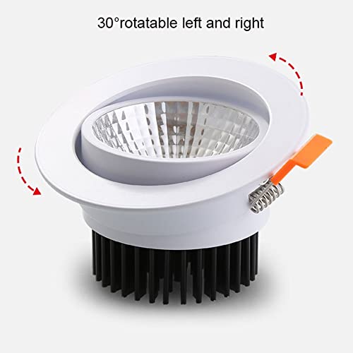 Focos Techo Led Downlights Evita Zonas Oscuras con Luz Ajustable Redonda IP20 6