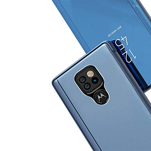 C-Super Mall para Motorola Moto G9 Play, capa flip S-View com suporte, capa fina de proteção total p