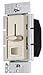 Hubbell Wiring Systems RSLV600PI tradeSELECT Slide Dimmer Preset Single Pole Lighting Control with On/Off Switch, 450W Power, 120V AC, Ivory
