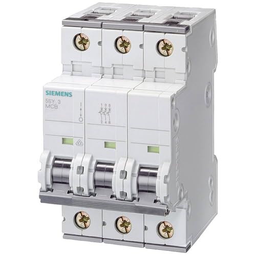 Interrupteur automatique Siemens tripolé 20A courbe C 10kA pour tableau électrique